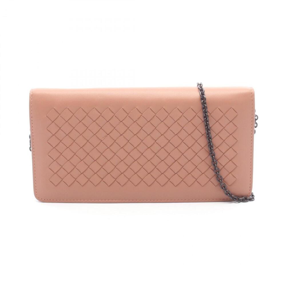 Bottega Veneta Intrecciato Shoulder Bag/Handbag, Lambskin Leather, Women's, Pink